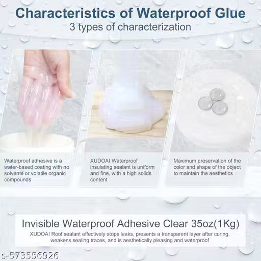 Crack Seal Glue 300gm with brush Transparent and Waterproof